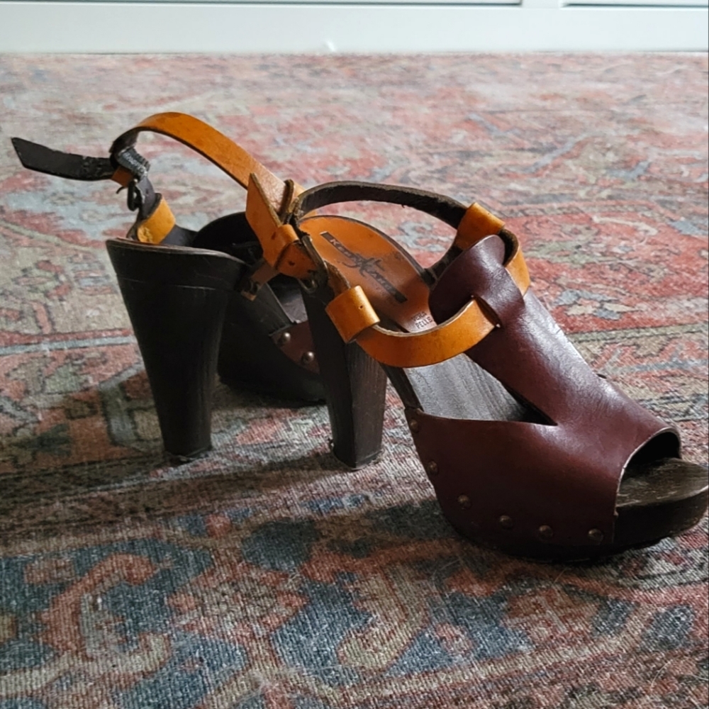 Wooden Boho Heels